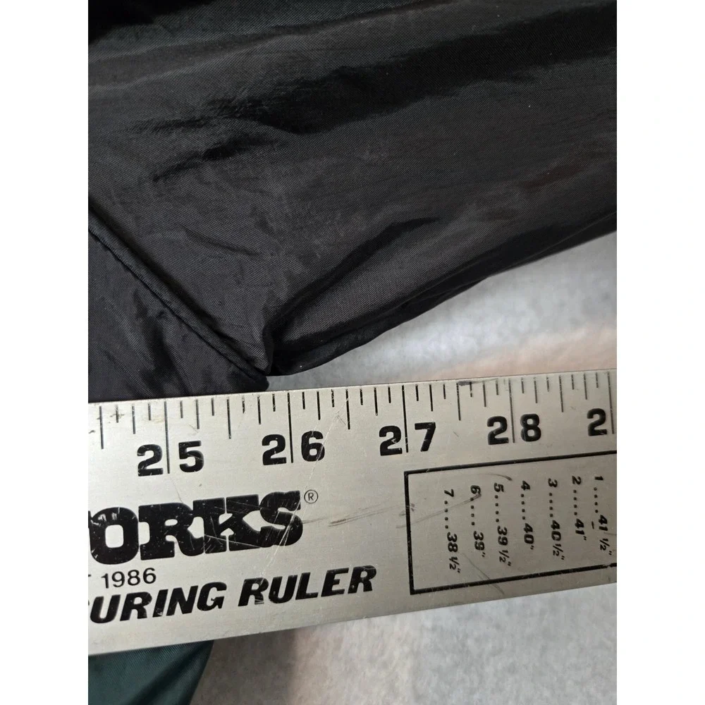 Cabelas Hoodie Windbreaker Jacket Size L Nylon Green Black